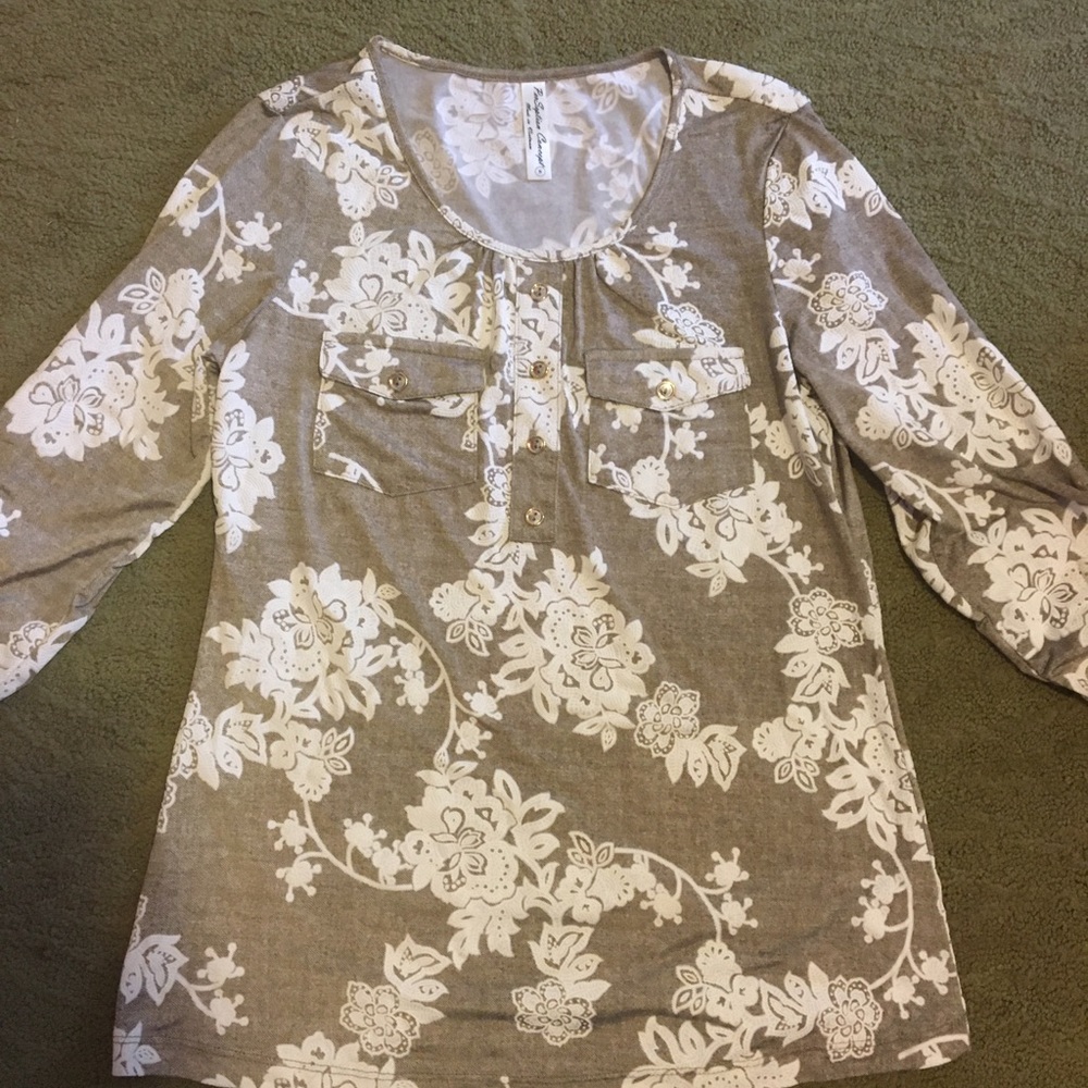 3/4 Sleeve Office Shirt